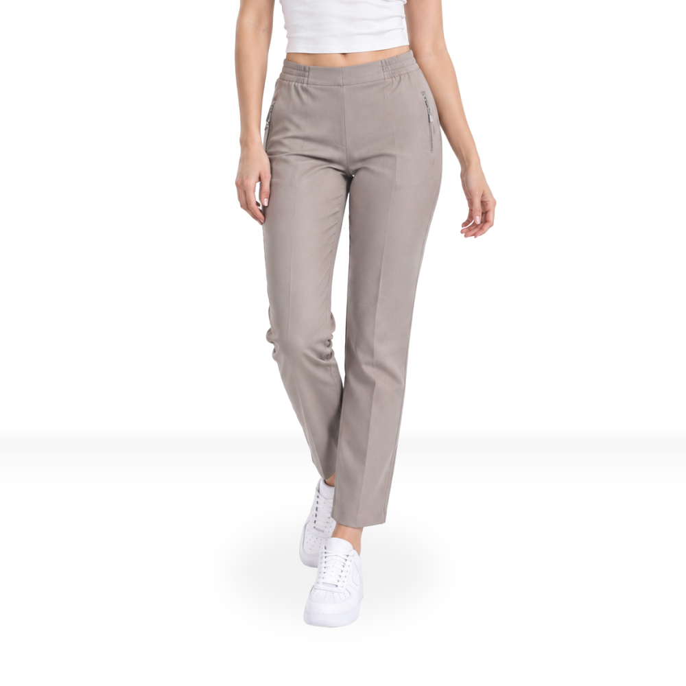 Damen Stretchhose Taupe