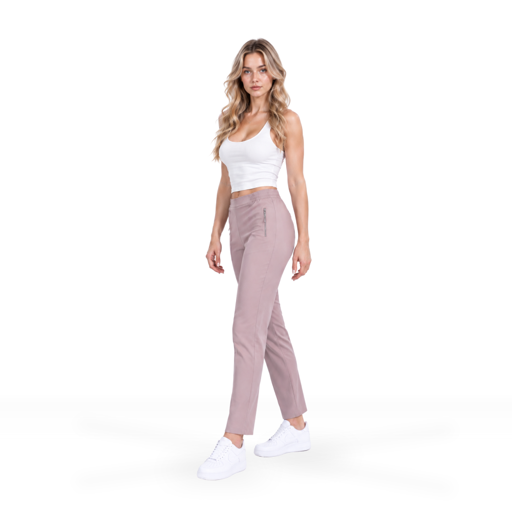 Damen Stretchhose Altrosa